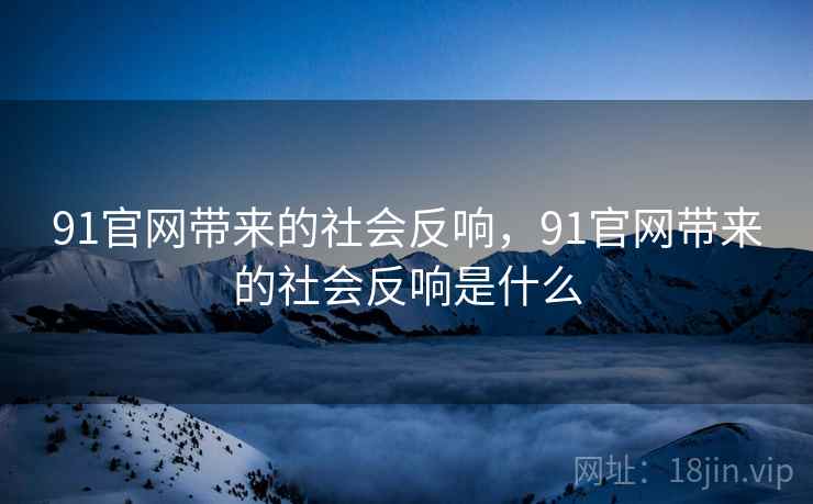 91官网带来的社会反响，91官网带来的社会反响是什么