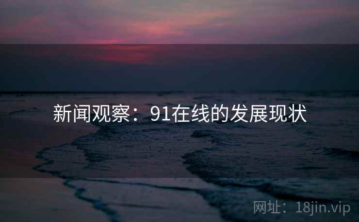 新闻观察：91在线的发展现状