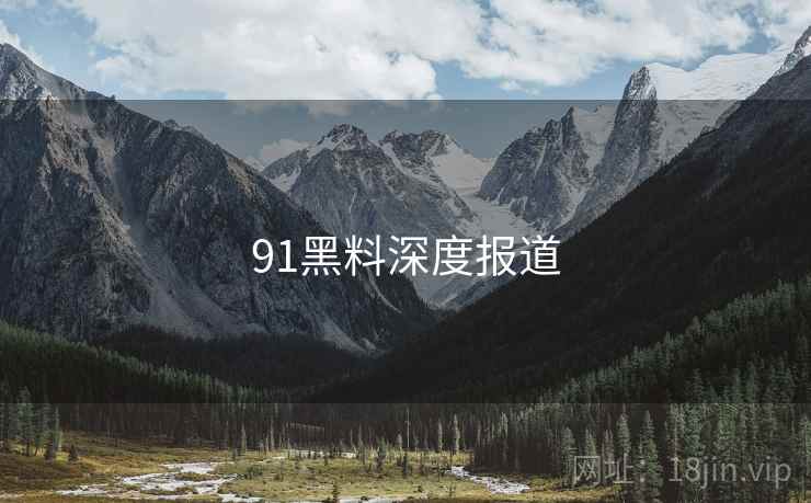 91黑料深度报道