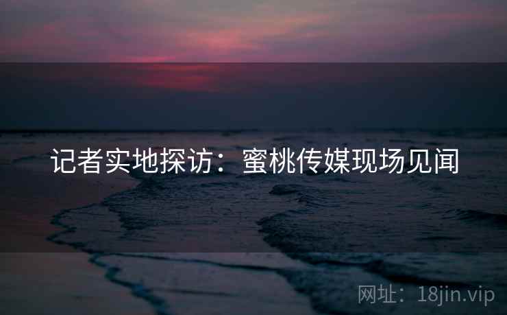 记者实地探访：蜜桃传媒现场见闻