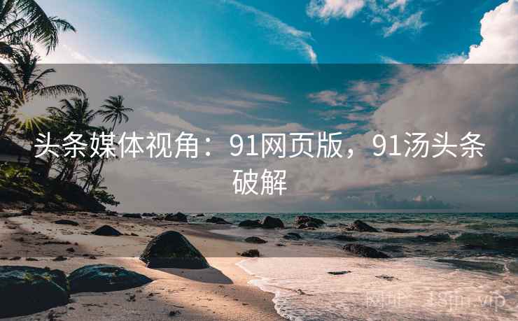 头条媒体视角:91网页版,91汤头条破解