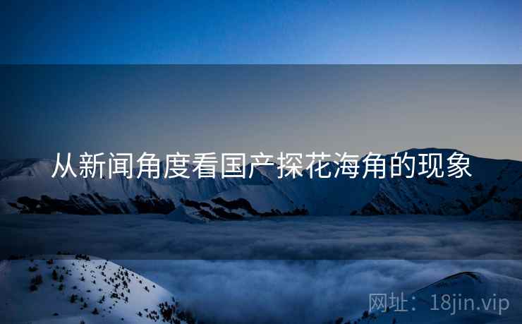 从新闻角度看国产探花海角的现象
