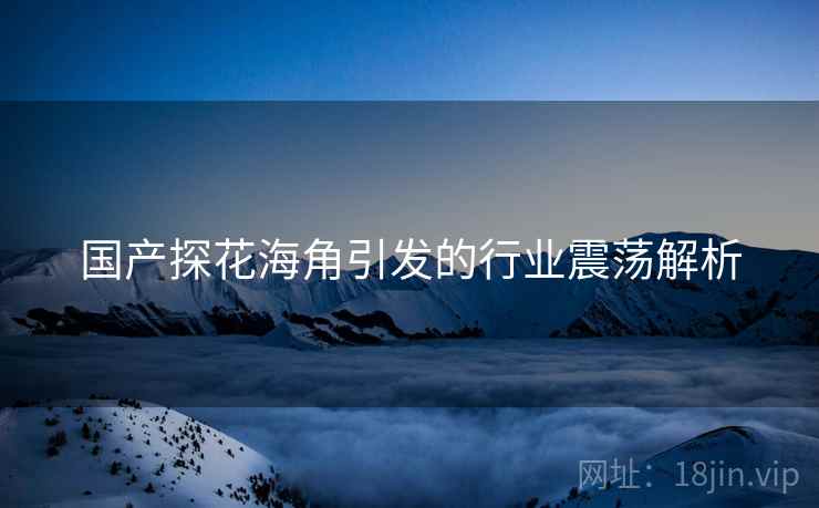国产探花海角引发的行业震荡解析 国产探花海角引发的行业震荡解析